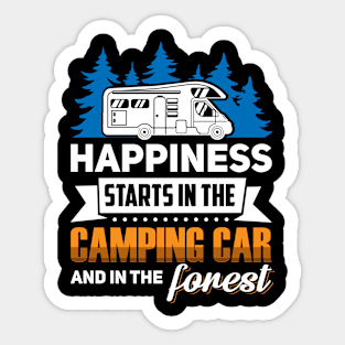 My happy place is forest Sticker